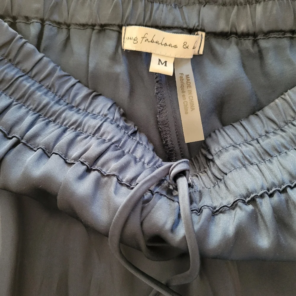 Young Fabulous & Broke YFB Jaime Satin Joggers - Sexy and Comfy - Picture 4 of 7